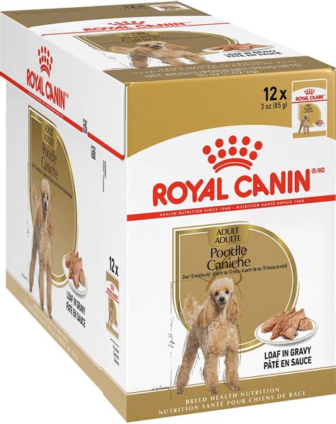 Dry dog food product line. ROYAL CANIN Breed Health Nutrition Poodle Adult Wet Dog ...