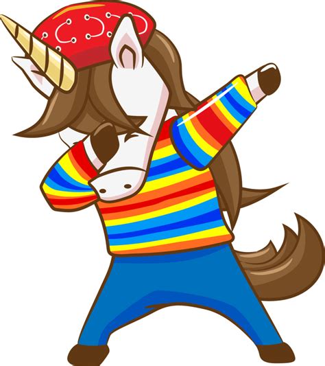 Unicorn Dabbing Png Graphic Clipart Design 19152487 Png
