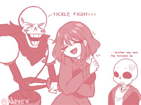 Nuvex On Tumblr Can You Draw Frisk Being Tickled By Chara In Playful