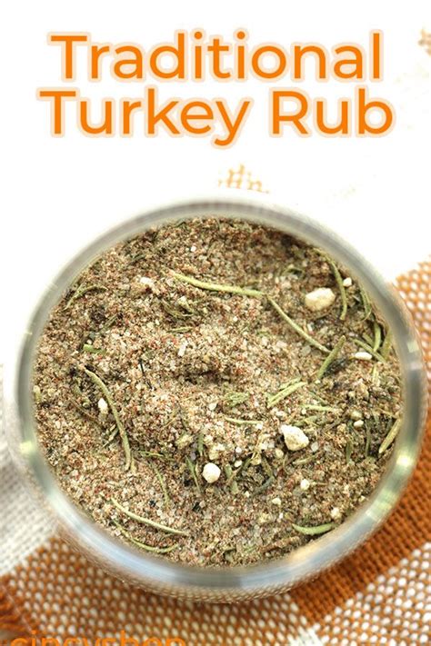 Traditional Turkey Rub Recipe Turkey Rub Turkey Spices Turkey Rub Recipes