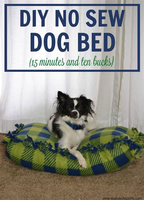 Diy No Sew Dog Bed Its A Fabulous Life In 2020 Diy Pet Bed Dog