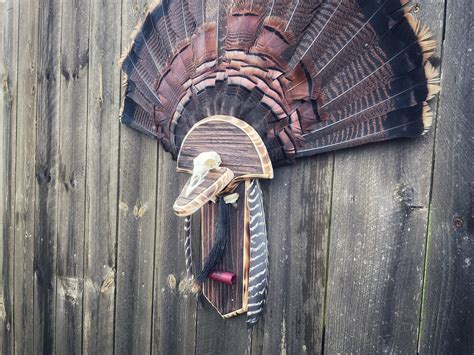 turkey plaque with skull plate etsy