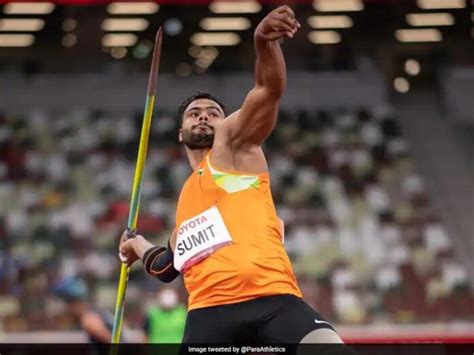 Javelin Thrower Sumit Antil Breaks World Record Wins Gold At Tokyo