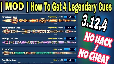 Your resources have been added successfully! 8 Ball Pool | How To Get 4 Legendary Cues 3.12.4 Update ...