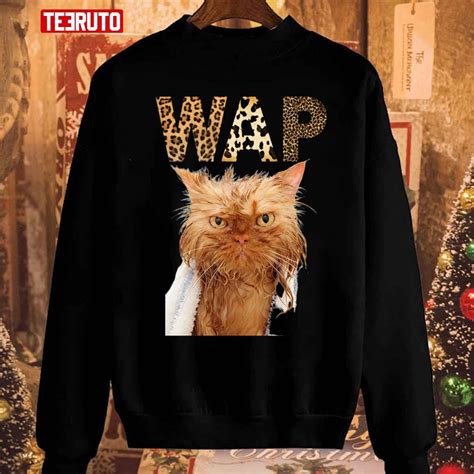 Wap Wet Cat Christmas Sweatshirt Teeruto