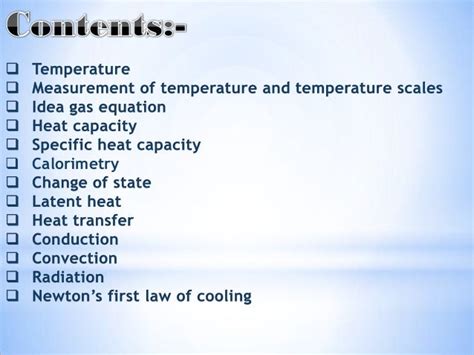 Thermal Properties Of Matter