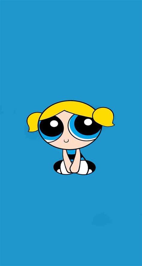 Bubbles Powerpuff Girls Aesthetic Wallpaper Blue Ppg Reboot Poster By