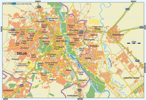 Editable City Map Of New Delhi Map Illustrators Lupon Gov Ph