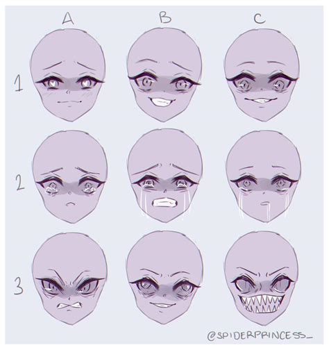 Anime Insane Expression Drawing New Free Templates Bases Poses