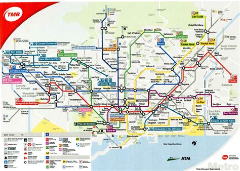 Mappa Della Metropolitana Di Barcellona Cartina Della Vrogue Co
