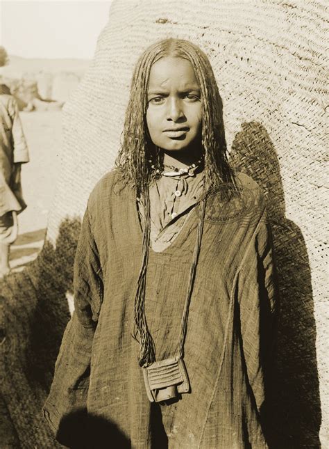 Bisharin Girl Egypt 1900 1920 Egyptian Women Girl Black Culture