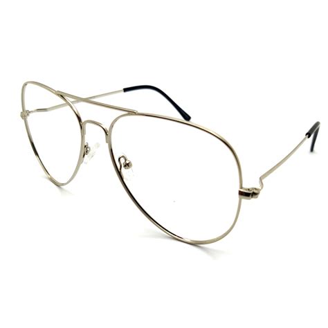 Silver Aviator Thin Flexible Eyeglasses For Turban
