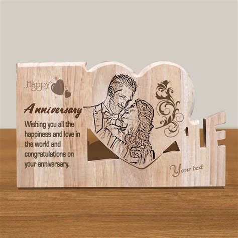 Personalized Wooden Engraving Photo Frame And Plaques Design 8