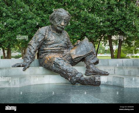 The Albert Einstein Statue Is A Memorial Bronze Statue In The National