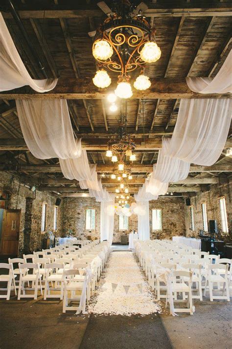 Awesome Indoor Wedding Ceremony With Vintage And Beautiful Decoration Ideas