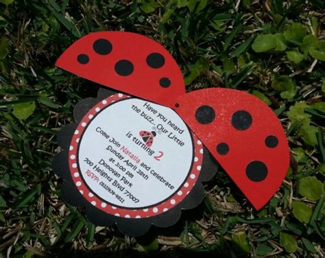 Ladybug Birthday Invitation And Could Also Be The Thank You Note Baby