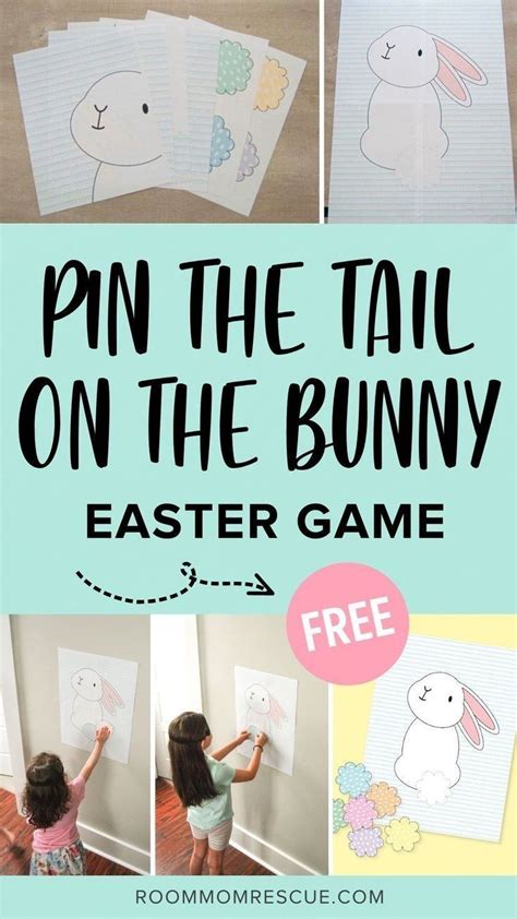 Diy Pin The Tail On The Bunny Easter Game In 2022 Easter Activities