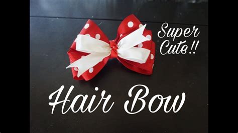 Diy Cute Hair Bow Quick And Easy Tutorial Mini Bowdabra