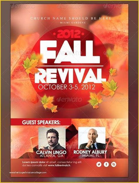49 Free Church Revival Flyer Template Heritagechristiancollege