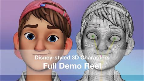 Disney Styled 3d Characters Demo Reel Modeling Blendshapes Mocap