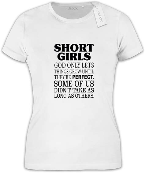 Short Girls Funny Slogan T Shirt Xx Large Womens White Uk Clothing