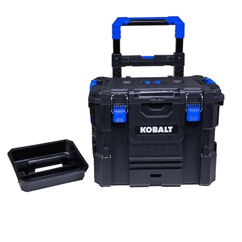 Kobalt Casestack 215 In Black Plastic Wheels Lockable Tool Box In The