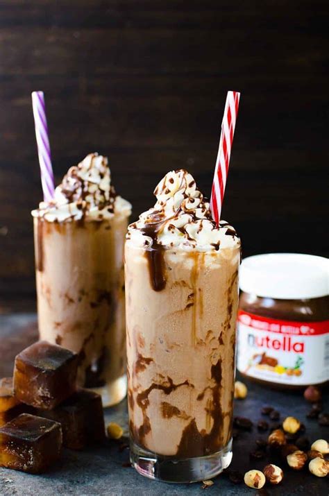 3 Ingredient Nutella Frappuccino Nutella Coffee Slushie