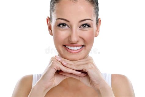 Beautiful Spa Woman Portrait Clear Fresh Skin Stock Photo Image Of