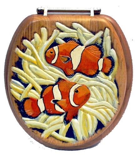 Clownfish Toilet Seat Carving See This Seat And More At Ww Flickr