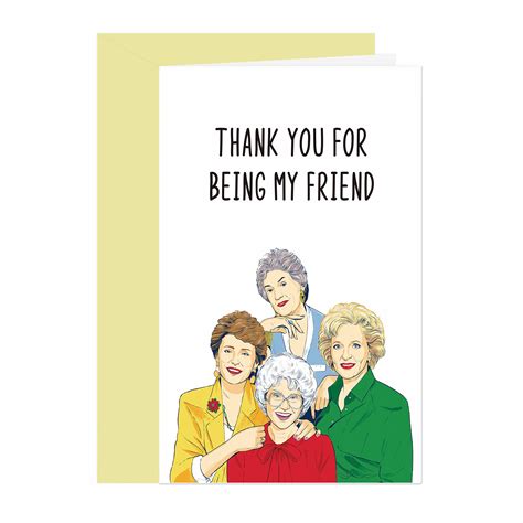 Buy Golden Girls Thank Card Best Friend Appreciation Card Funny
