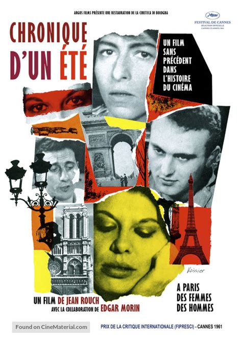 Chronique d'un été (Paris 1960) (1961) French movie poster