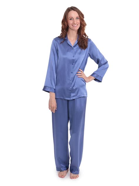 Texeresilk Womens Luxury Silk Pajama Set Beautiful Sleepwear T