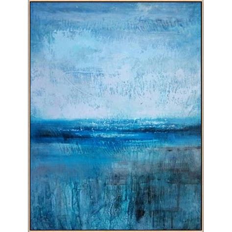 Large Abstract Original Painting Ocean Canvas Art Water Paradise In