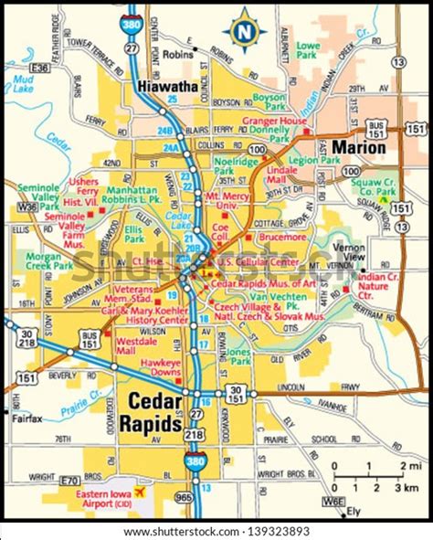 Map Of Cedar Rapids Iowa