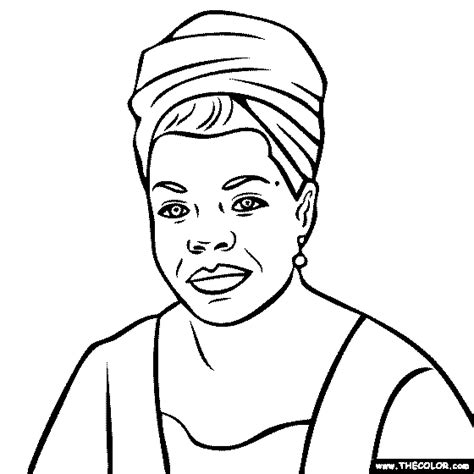 Maya Angelou Coloring Sheet Coloring Pages 3906 The Best Porn Website