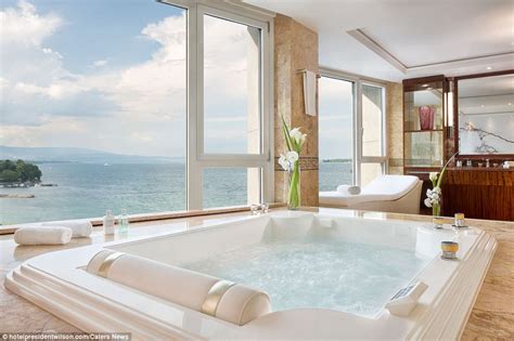 Inside Worlds Most Expensive Hotel Room On Lake Geneva Daily Mail Online