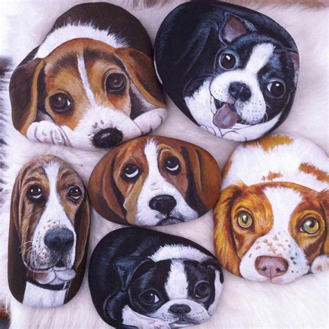 40 Favorite Diy Painted Rocks Animals Dogs For Summer Ideas Painted