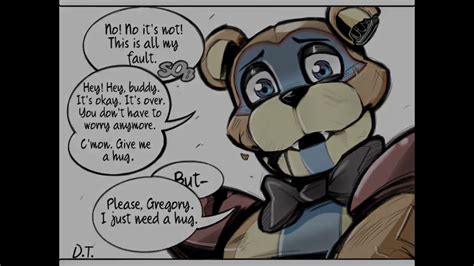 Gregory And Freddy At The End A Fnaf Security Breach Comic Dub Youtube