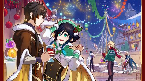 Aggregate 67 Genshin Christmas Wallpaper Incdgdbentre