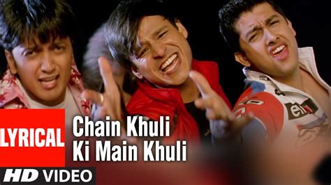 Chain Khuli Ki Main Khuli Lyrical Video Song Masti Vivek Oberoi