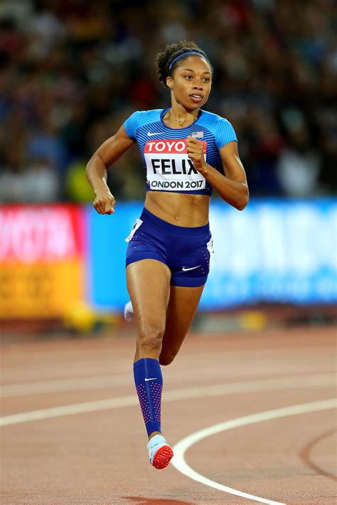 Allyson felix says the pandemic forced her to 'get creative' about training for the olympics. Allyson Felix Photos Photos - 16th IAAF World Athletics ...