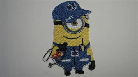 Minion Emt Embroidered Patch Emergency Medical Technician Etsy