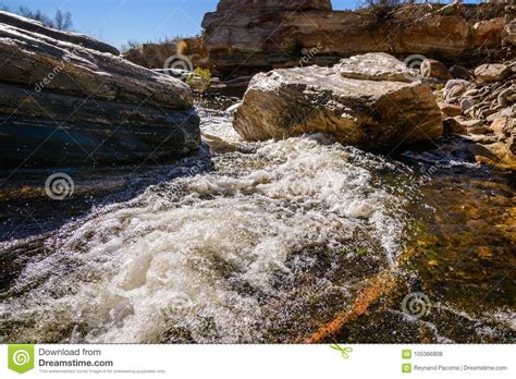 Fast Flowing Water In Sabino Creek Stock Photo Image Of Nature