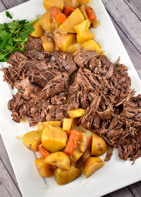 With the instant pot, you can sear the roast and saute the onions and cook it all in the same pot. Instant Pot Sunday Pot Roast Recipe - 7 Points | LaaLoosh