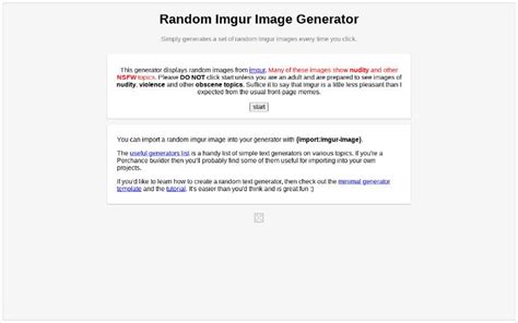 Random Imgur Image Generator