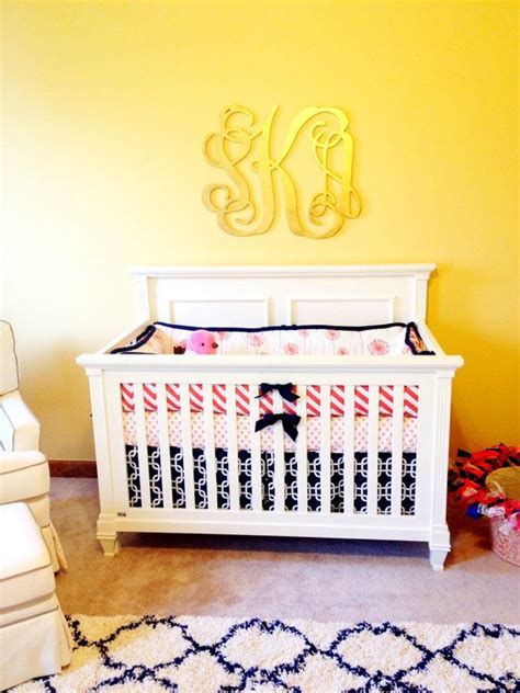 An Extra Large Monogram Looks Great Over A Convertible Crib Extra