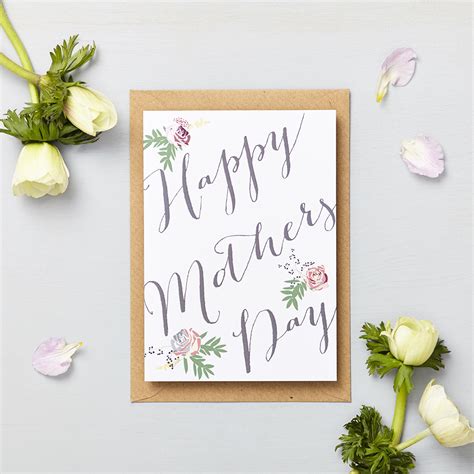 A mother has an instinct that no psychic can match. Floral Mothers Day card | Lucy Says I Do