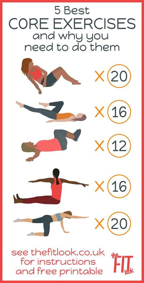 Daily Exercise Schedule Best Core Workouts Core Exercises For