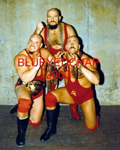 Nikita And Ivan Koloff And Krusher Khruschev Wrestler 8 X 10 Wrestling