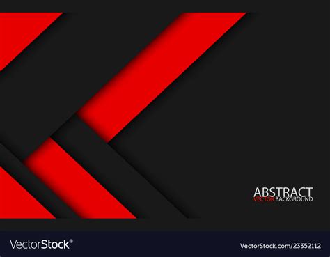 Black And Red Modern Material Design Background Vector Image